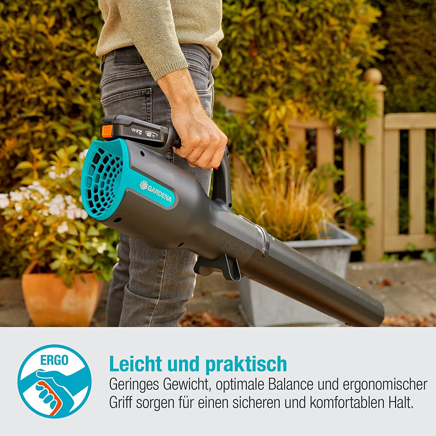 Akku-Bläser PowerJet 18V Ready-To-Use-Set, Laubgebläse