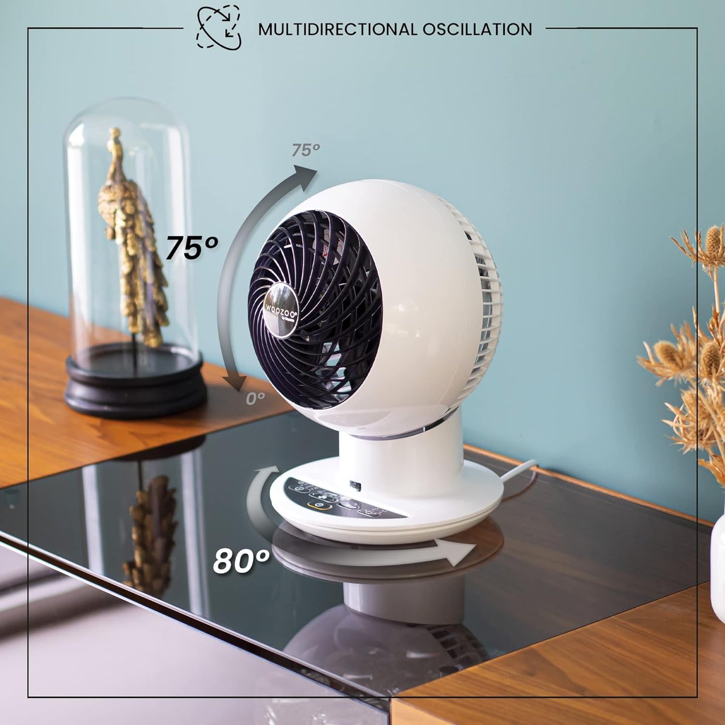 Woozoo PCF-SC15T, Blanco, Mando a distancia/30 m²