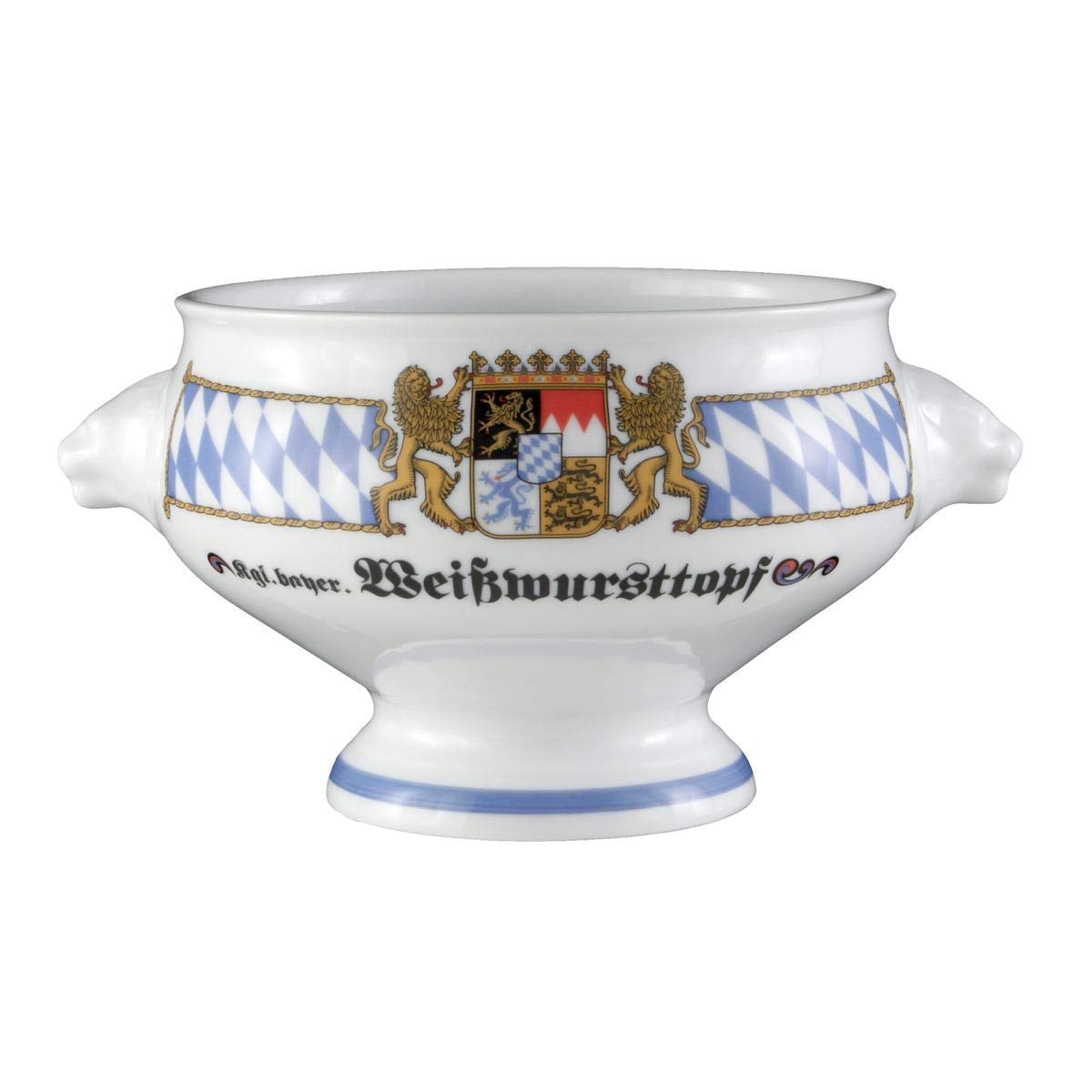 Löwenkopfterrine ohne Deckel, 19.6 x 15.7 x 10.8 cm