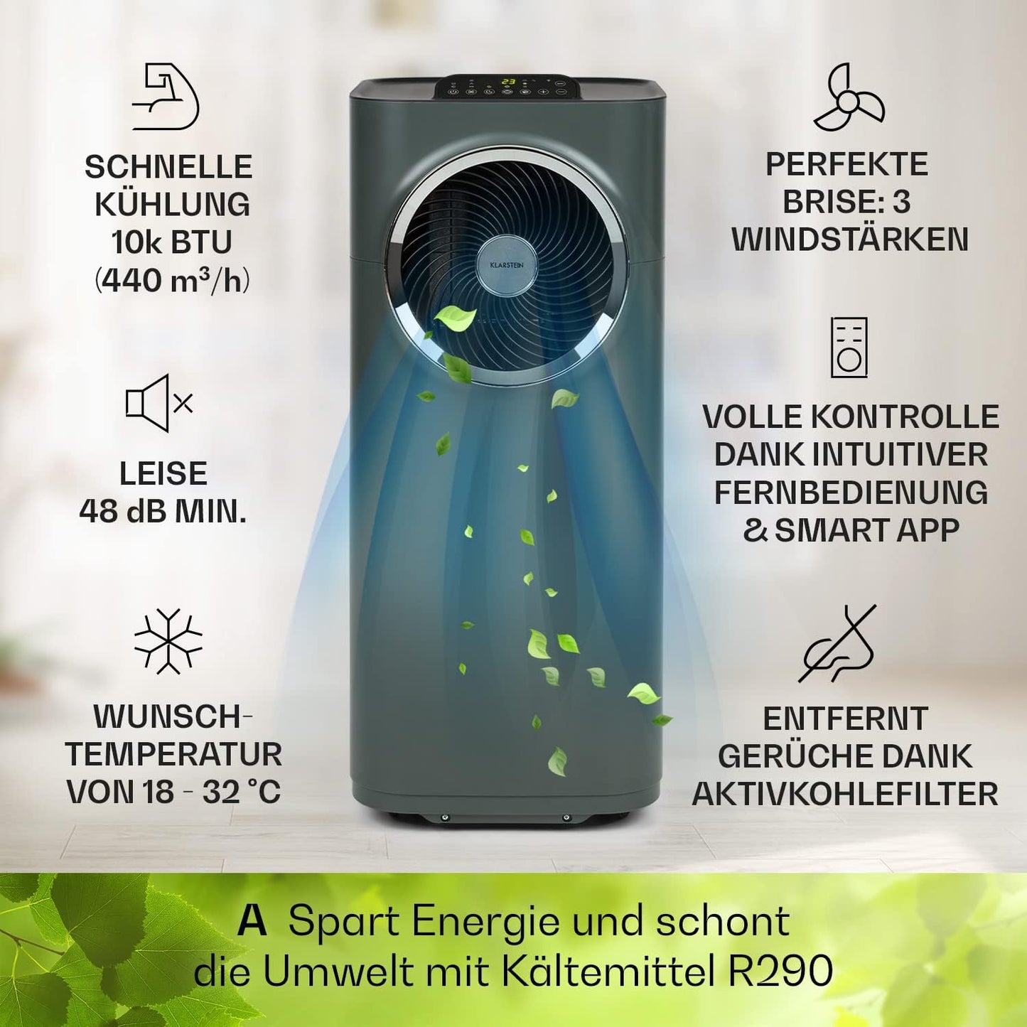 Kraftwerk Smart, 10.000 BTU / 2,9 kW, Anthrazit