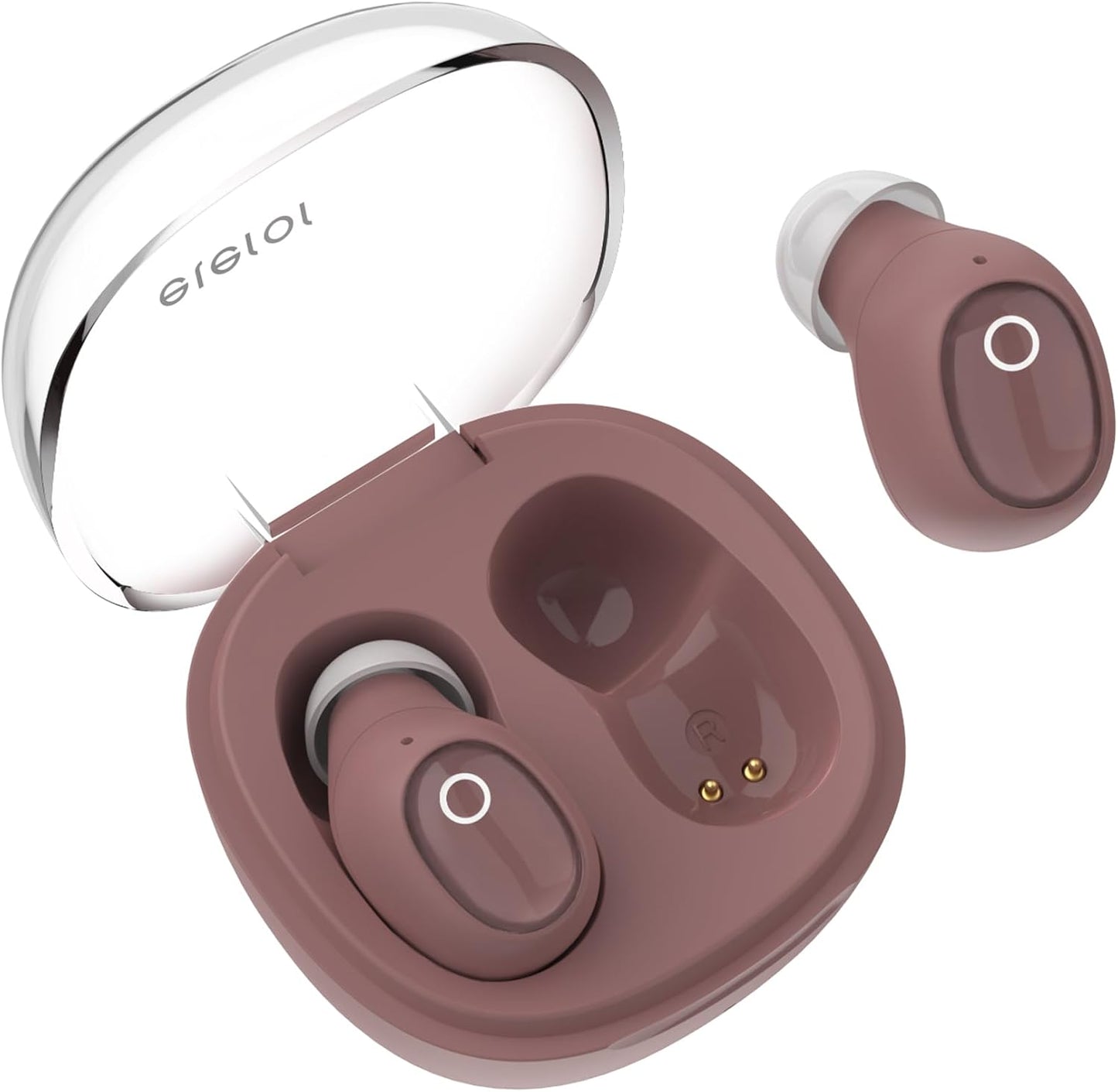 Kabellose Mini-Ohrhörer T1 mit Rauschunterdrückung, Antik-Rosa
