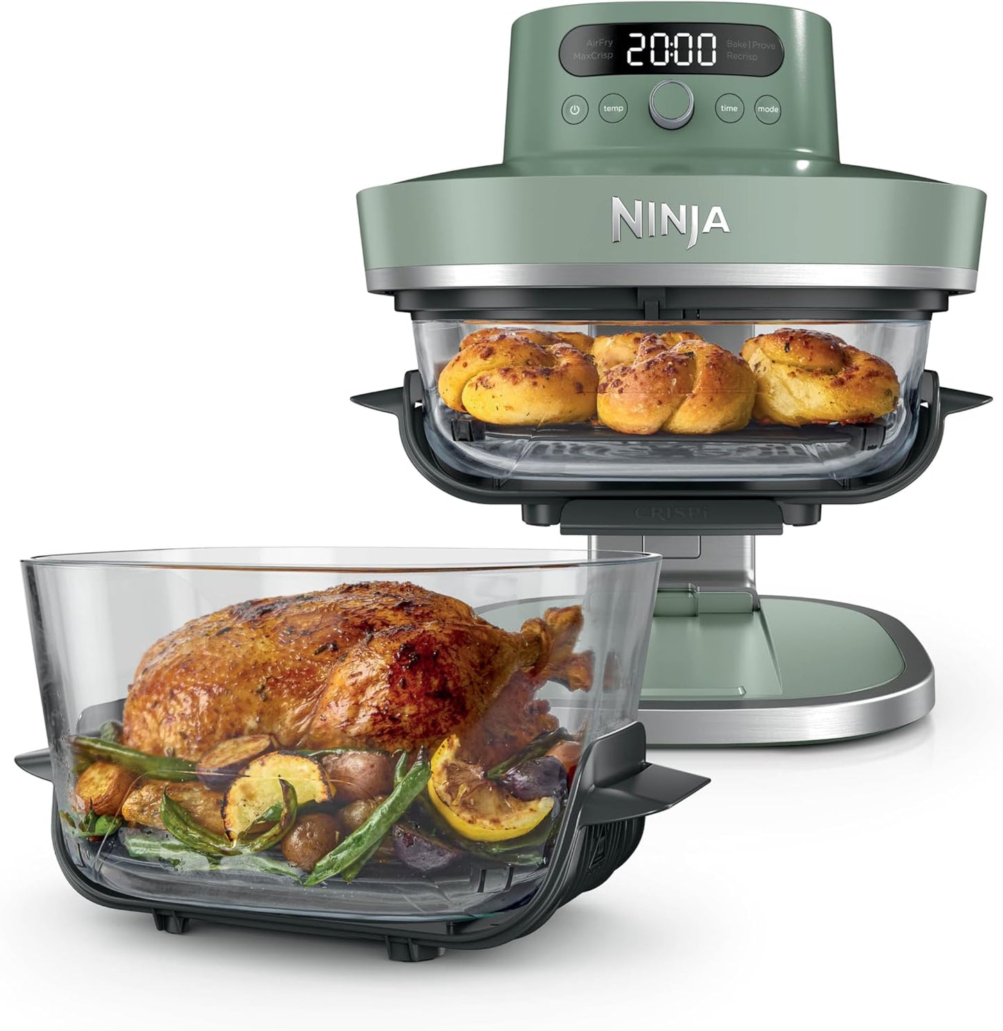 CRISPi PRO XL Heissluftfritteuse, Moosgrün
