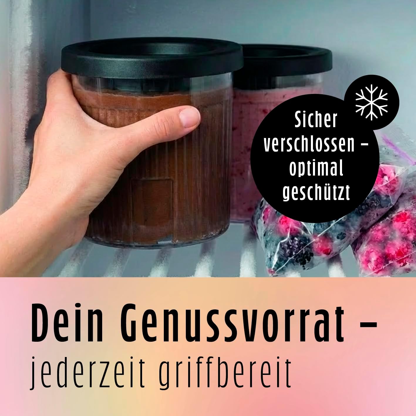SmoothUp Becher-Set für Eismaschine