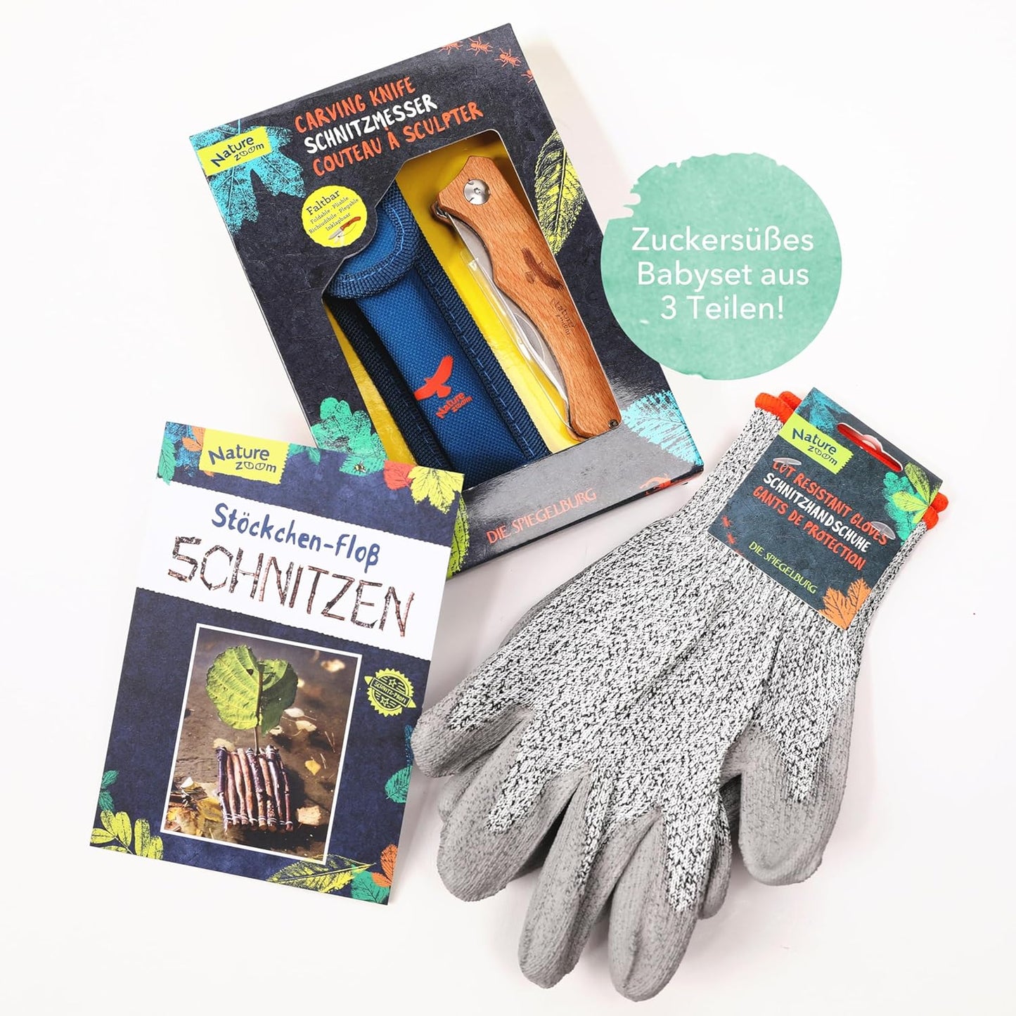 Taschenmesser-Set für Kinder mit Schnitzanleitung