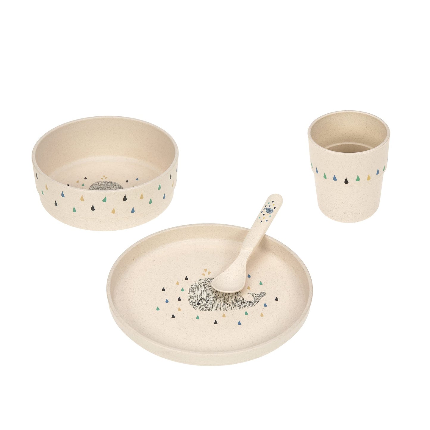 Kindergeschirr Set, Little Water Whale