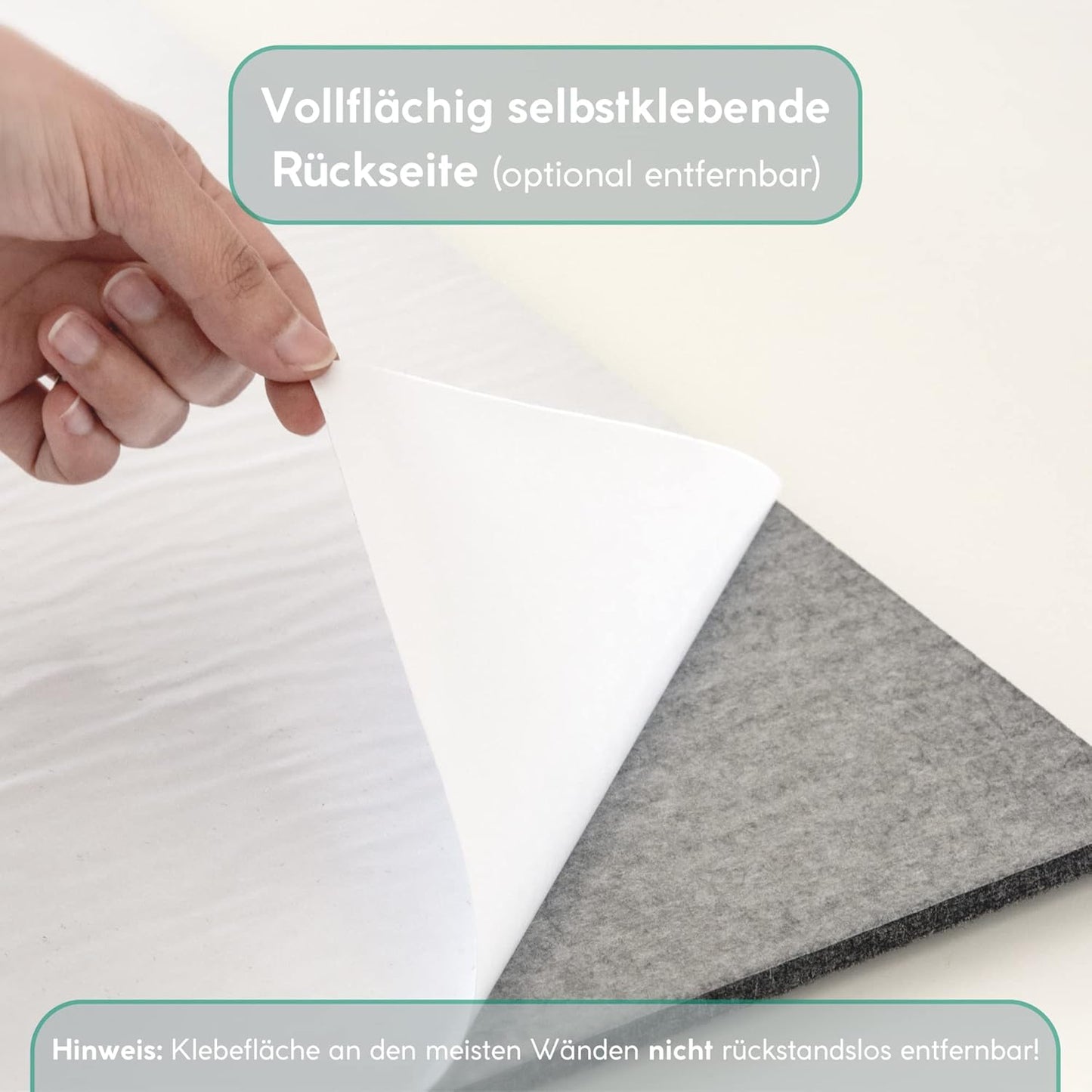 Schallabsorber Panel-Set, Felsgrau