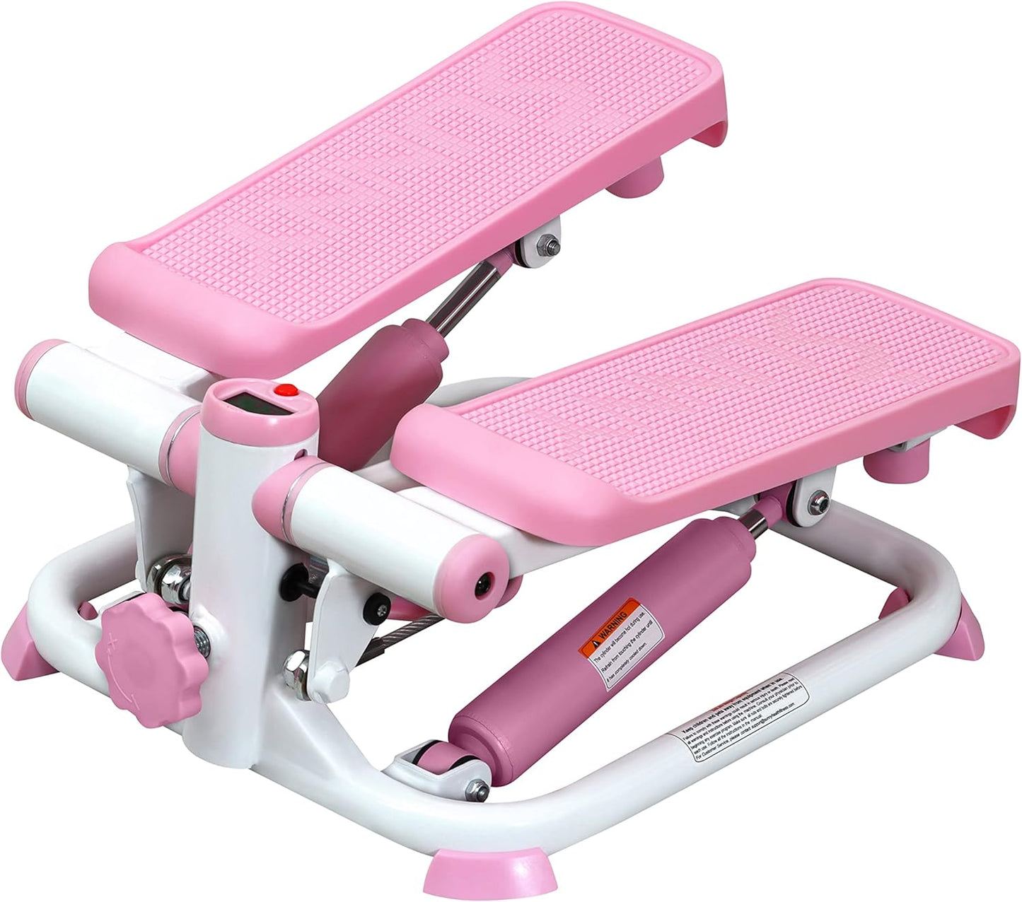 Stepper für Zuhause mit Widerstandsbändern und App, Klassisch / Pink