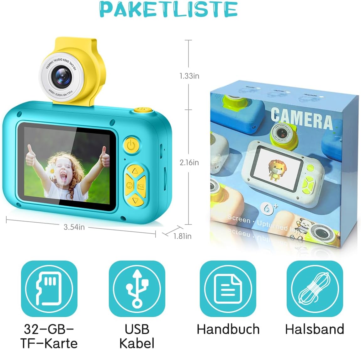 Kinderkamera, Marineblau