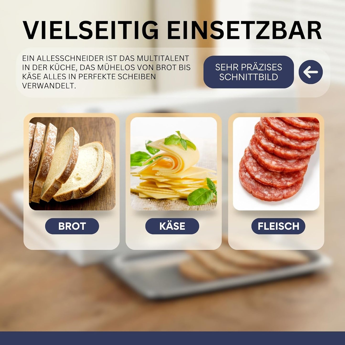 Allesschneider AS170 klappbar mit Edelstahlmesser
