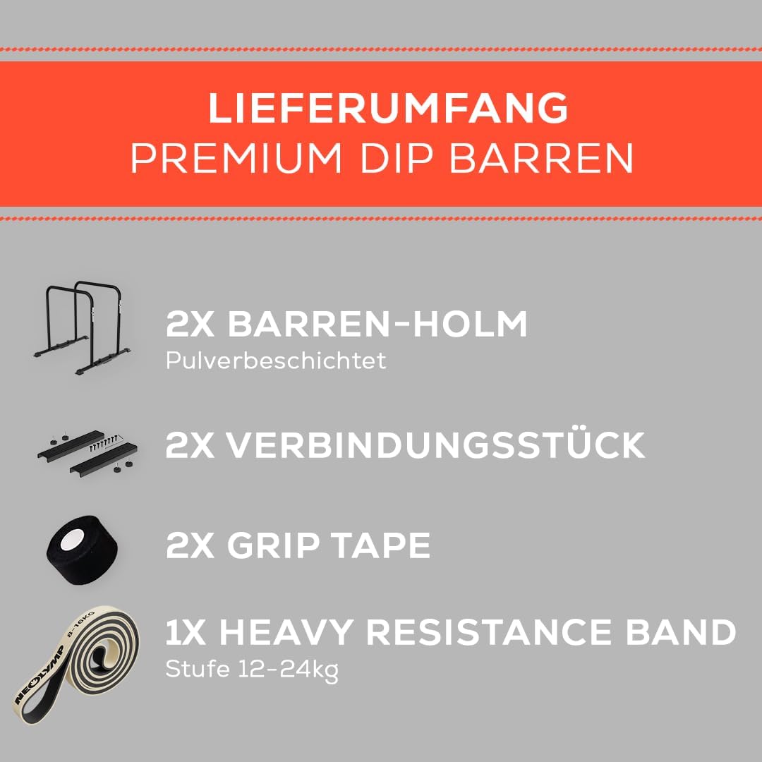Dip Barren Calisthenics Equipment, Dip Barren Set + Resistance Band