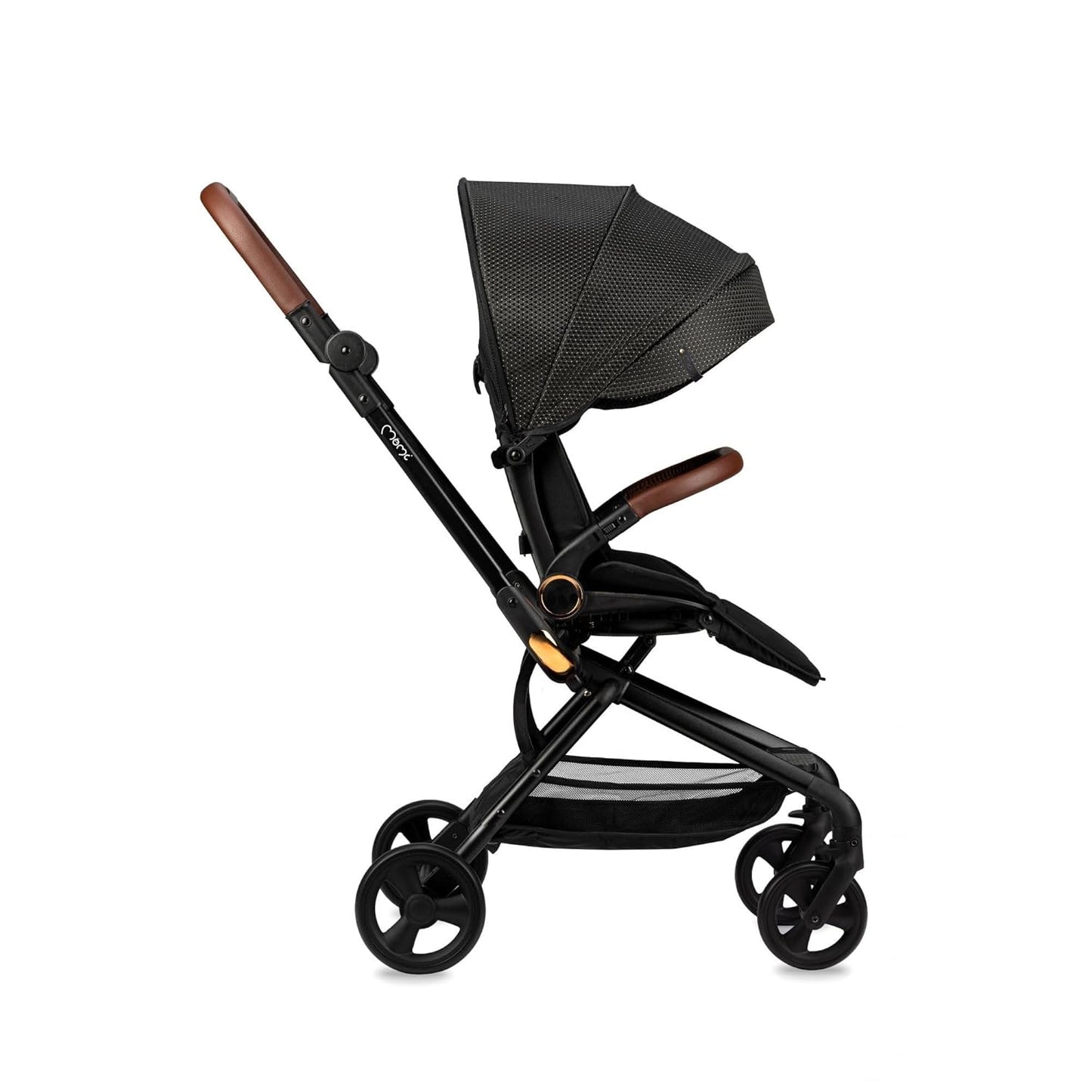Klappbarer Buggy Adelle mit 360°-Sitz, Black-Gold