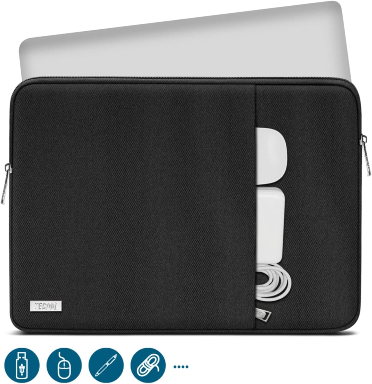 Laptop-Schutzhülle, wasserdicht, 13,3-13,5 Zoll/Macbook Pro14 Schwarz