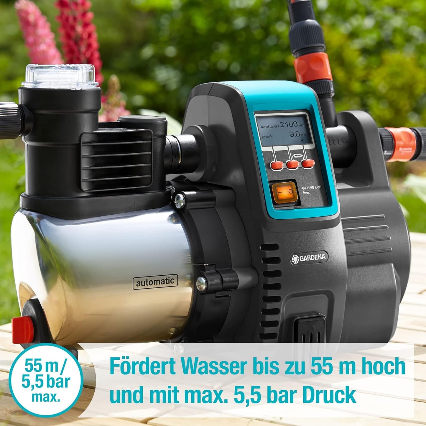 Premium Hauswasserautomat 6000/6E LCD Inox