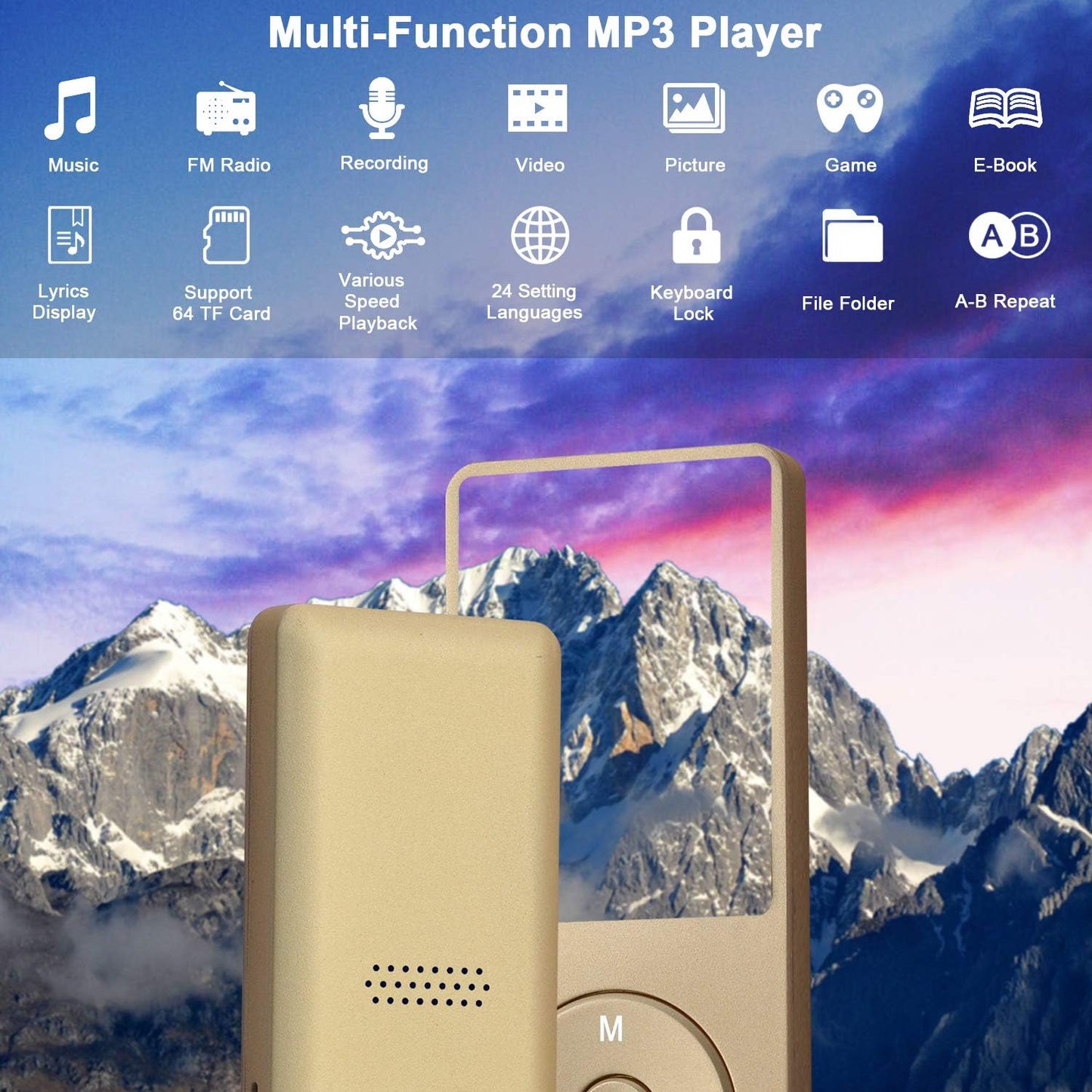 Music Player, 8G, Gold