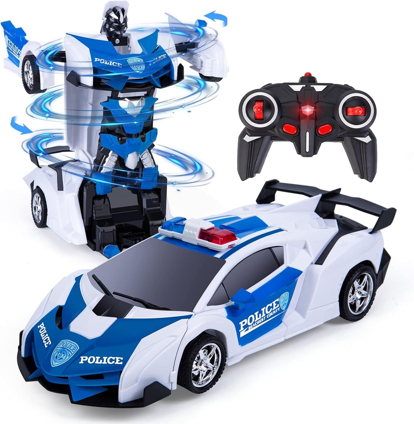 Transformator RC Polizei-Auto, White