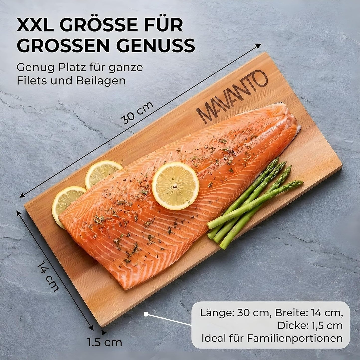 Räucherbretter aus Zedernholz, 2er-Set, 2er Set