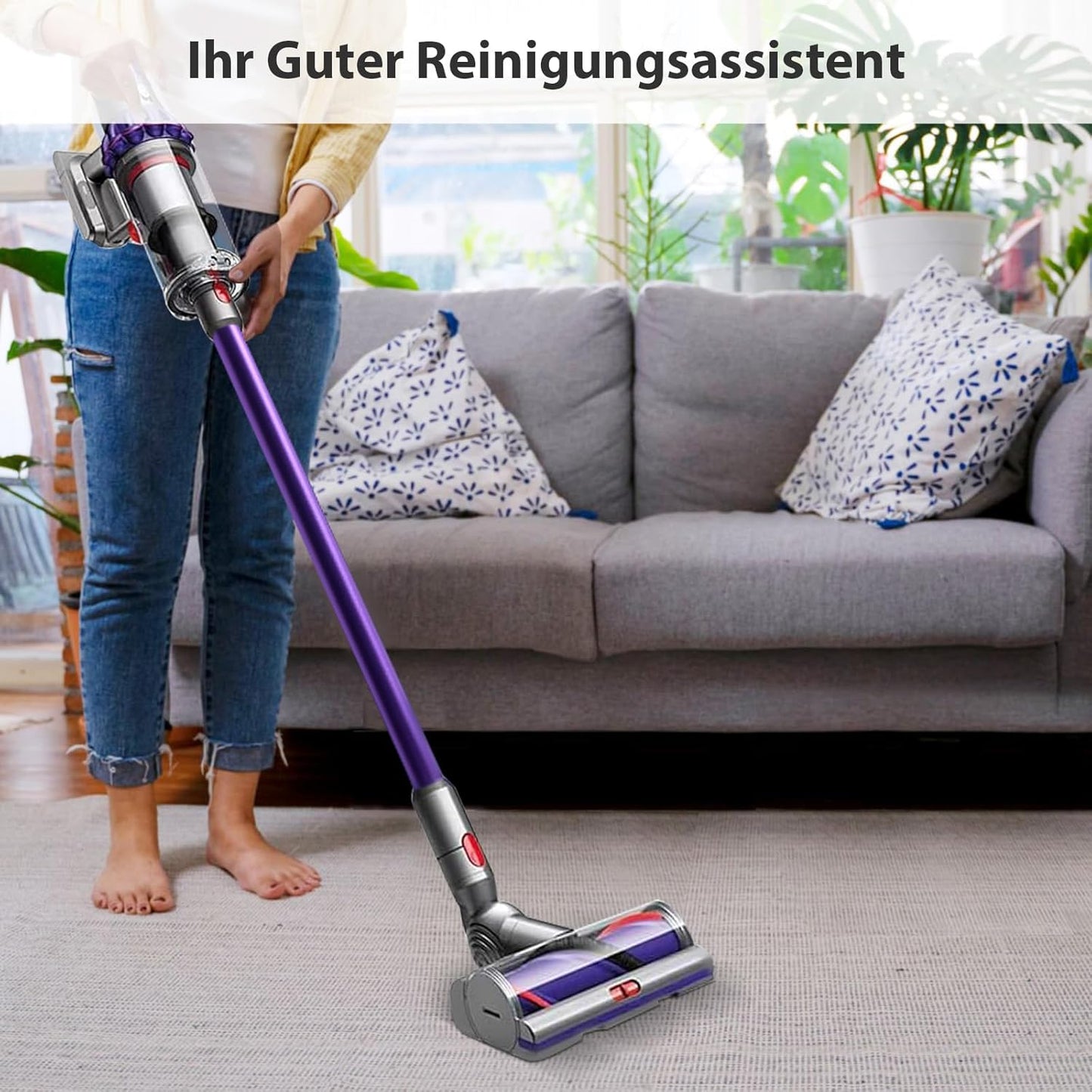 Verlängerungsrohr für Dyson Staubsauger, Lila