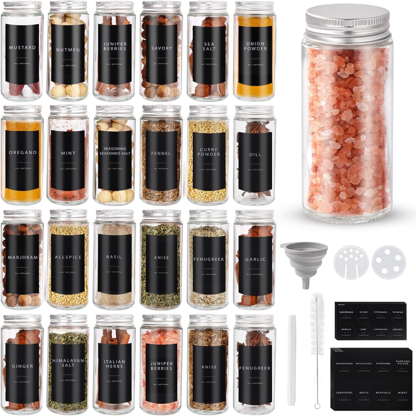 Gewürzgläser-Set mit Streueinsatz, Rond 24 Pièce