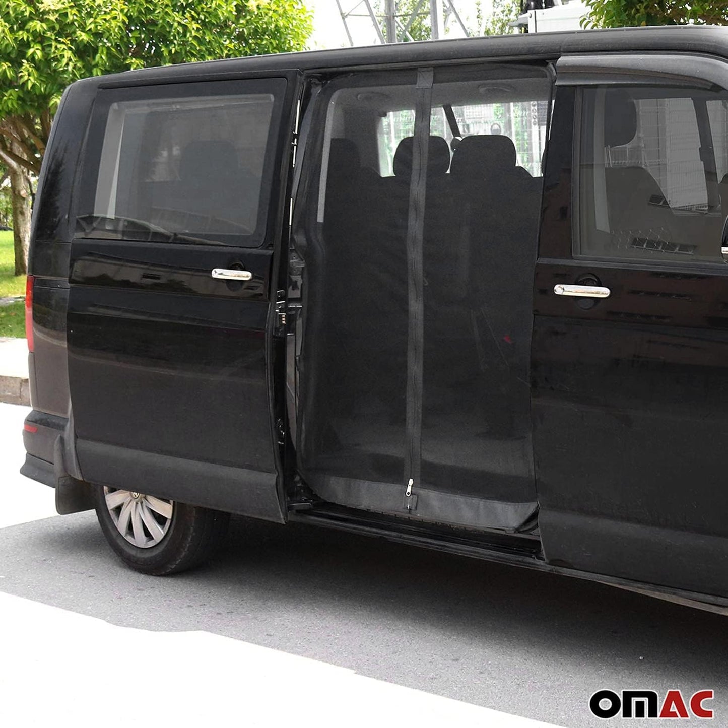 Moskitonetz für VW T6/T6.1 2015-2024 Schiebetür, Schwarz / Moskitonetz Schiebetür, Schwarz