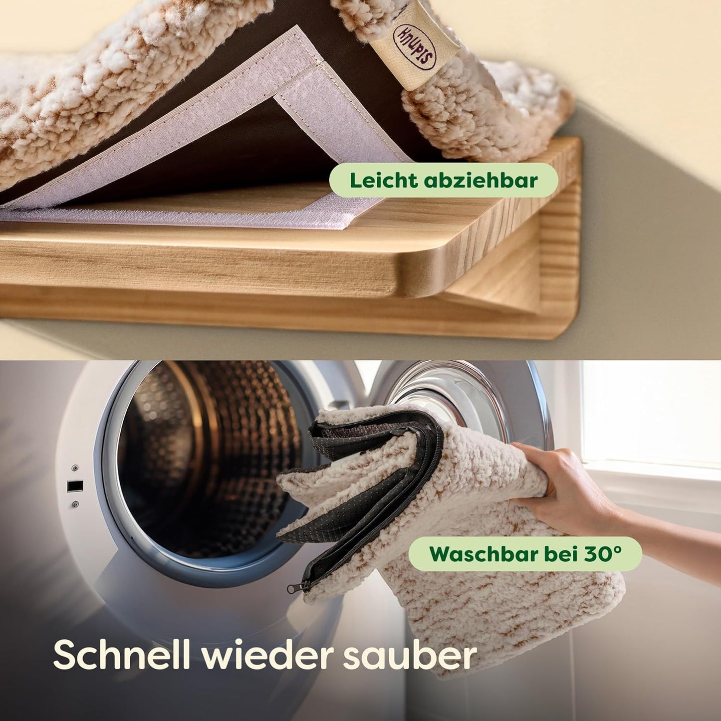 Kletterwand-Set mit Katzenbett & Treppen