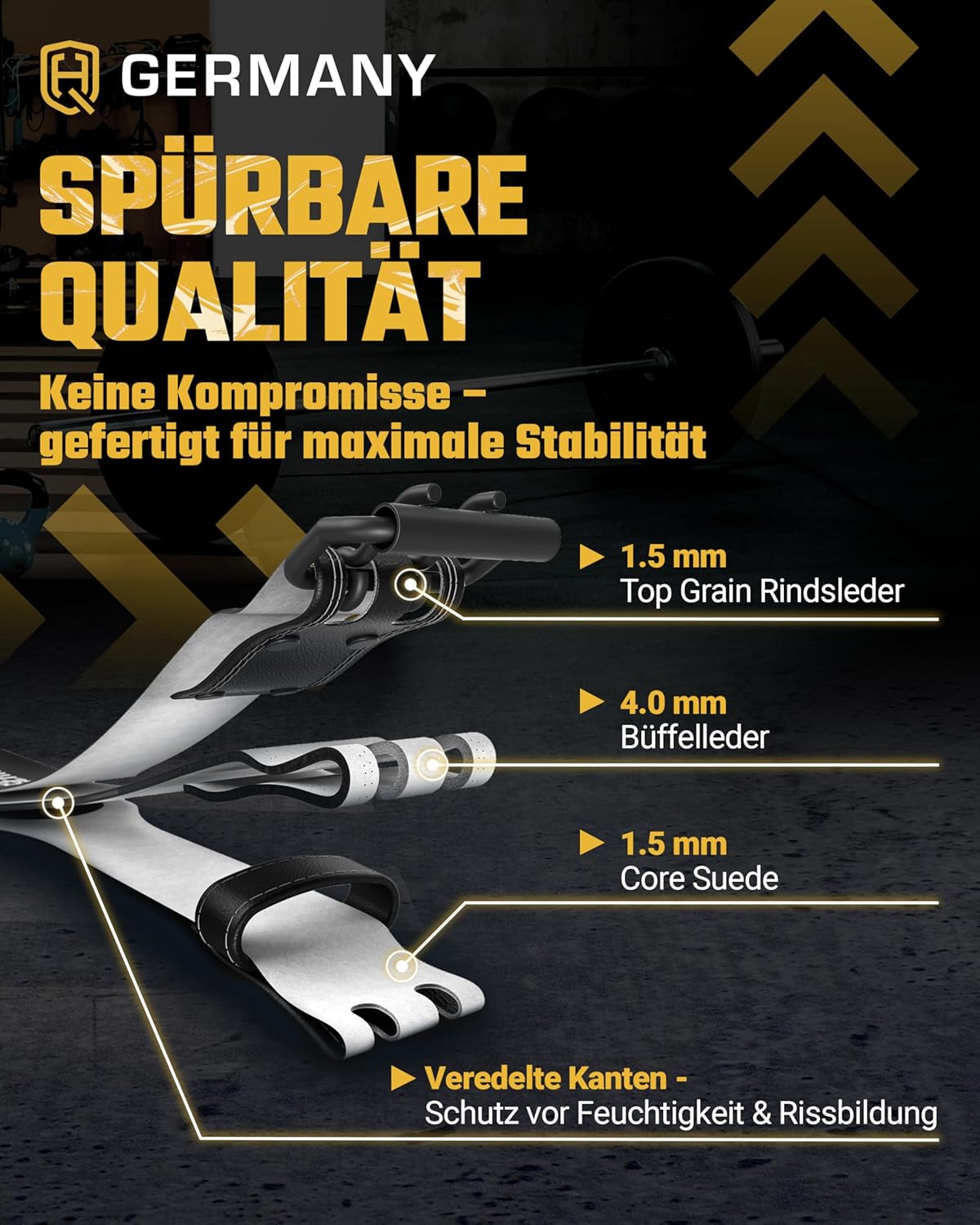 Gewichthebergürtel aus Rindsleder, Weightlifting - 7mm S