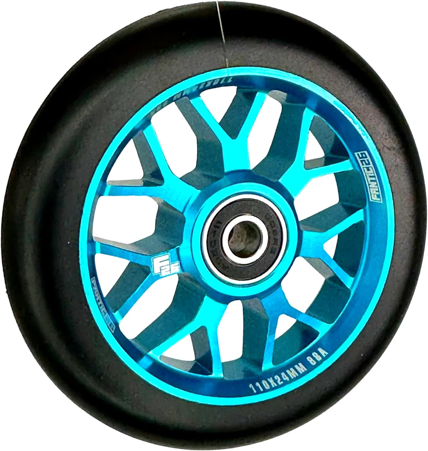 Spy7 Stunt Scooter Rolle, Türkis/Pu Schwarz