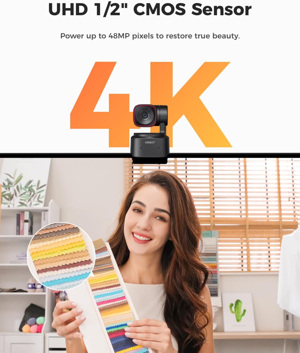 4K PTZ Webcam Tiny 2 Lite mit KI-Tracking und Mikrofon