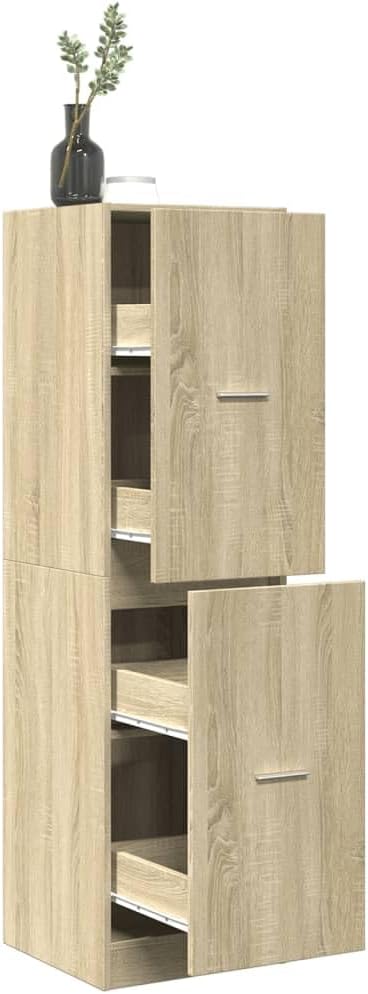 Apothekenschrank mit Schubladen, Sonoma Eiche 40 x 41 x 144.5 cm