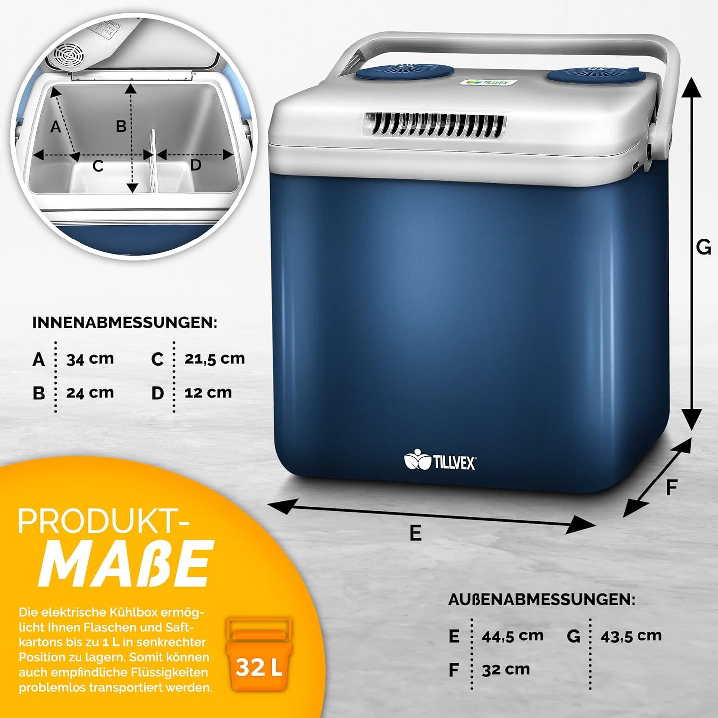 Elektrische Thermobox, Blau