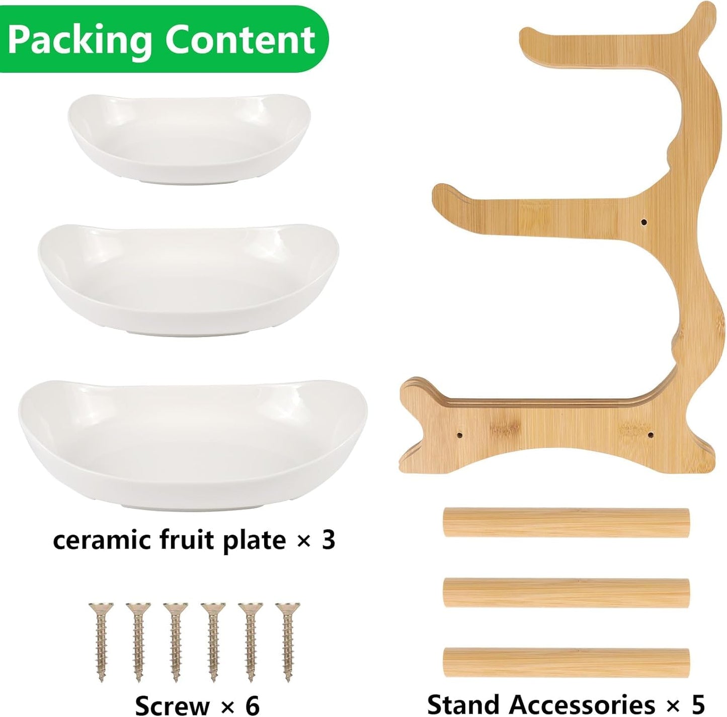 Obst Etagere mit 3 Etagen