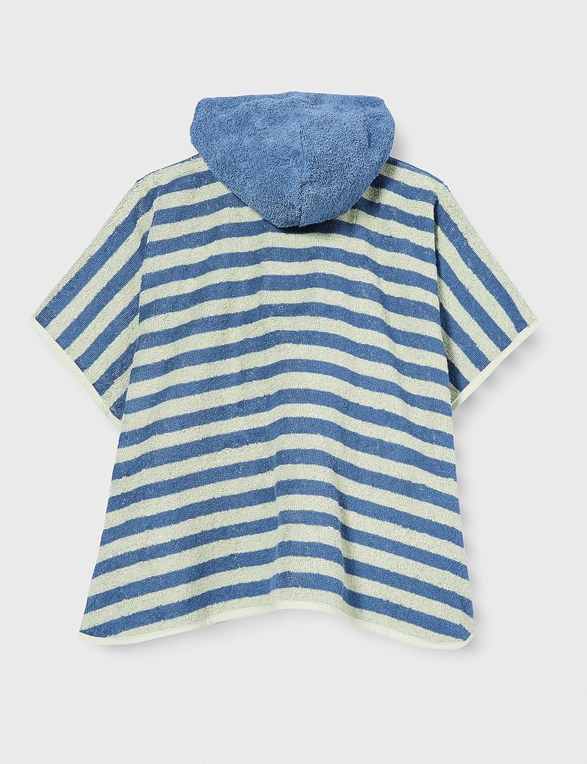 Baby Poncho Emmilius mit Kapuze, Einheitsgröße mittelblau