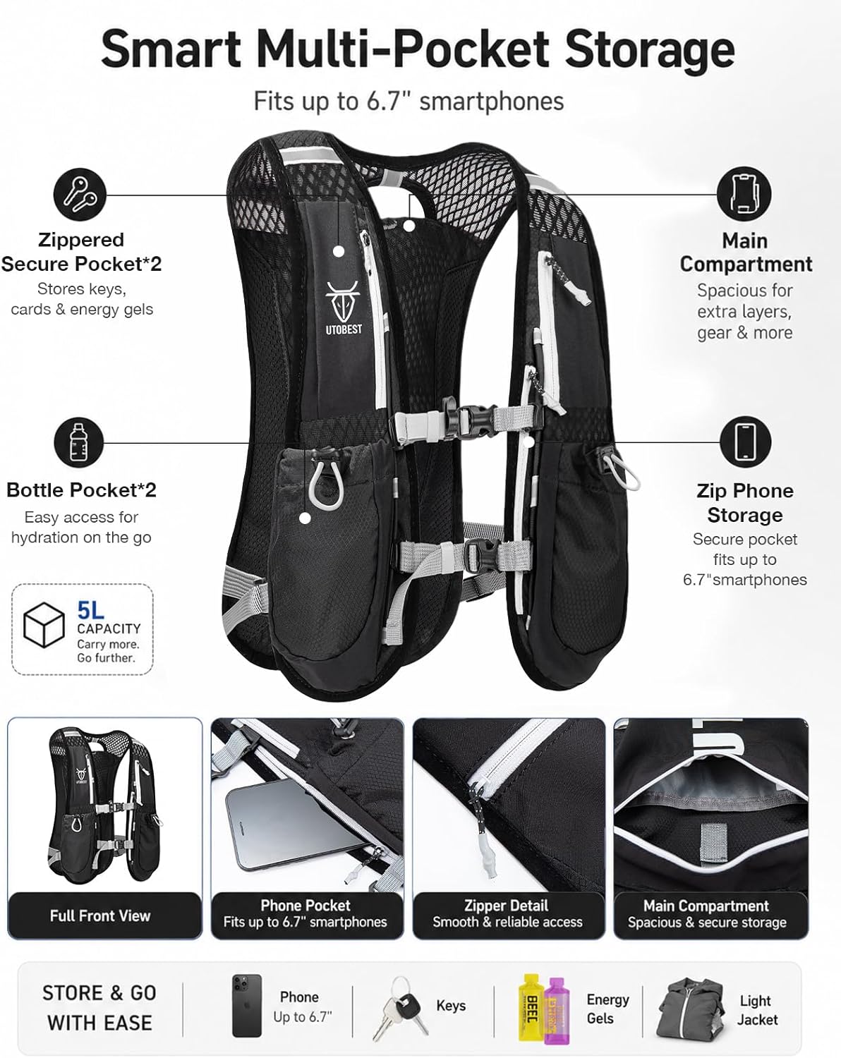 Trinkrucksack, Grün