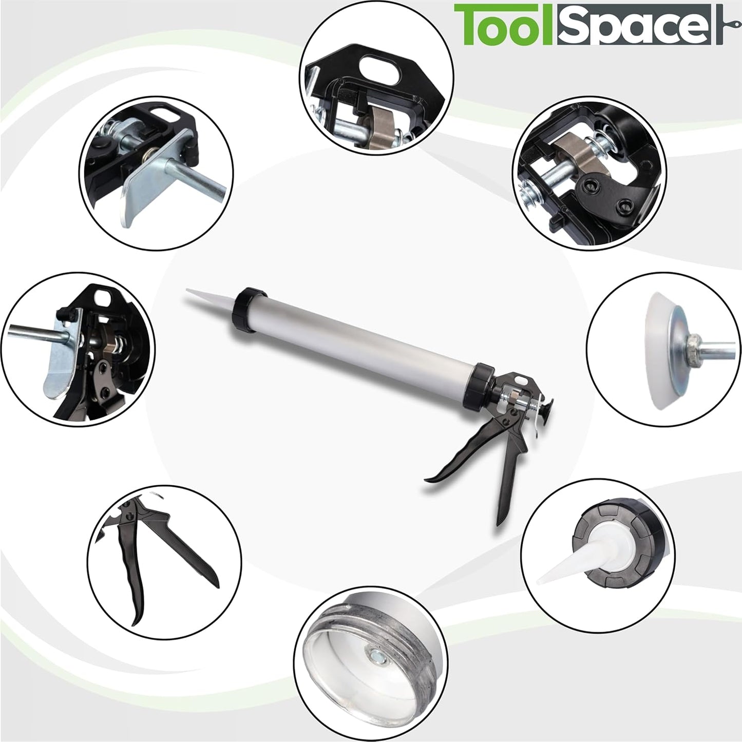 Kartuschenpresse Aluminium für 280-600 ml Kartuschen, 280-310 / 600 ml Kartuschenpresse Universal