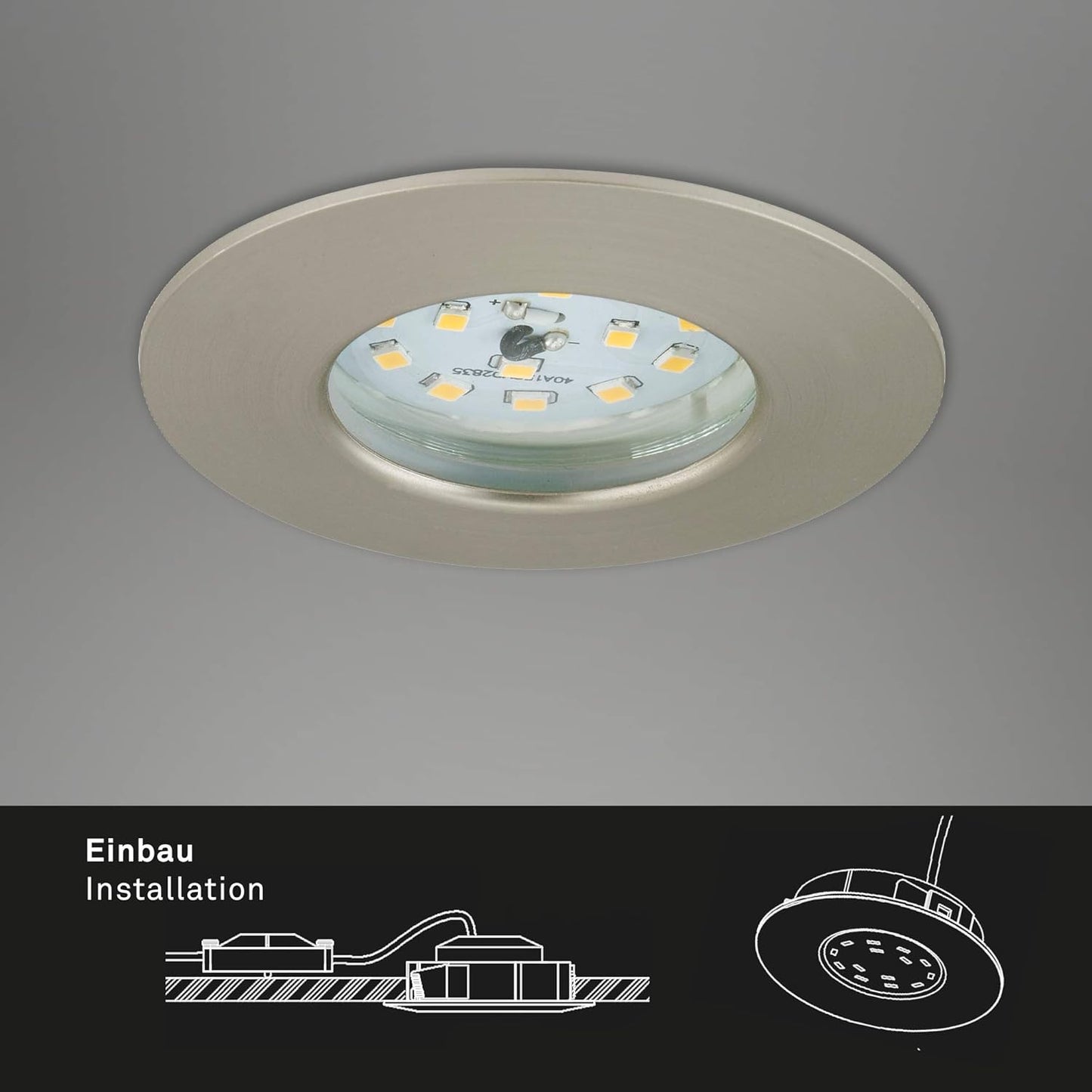 7204-032, 3er Set ; Matt-nickel