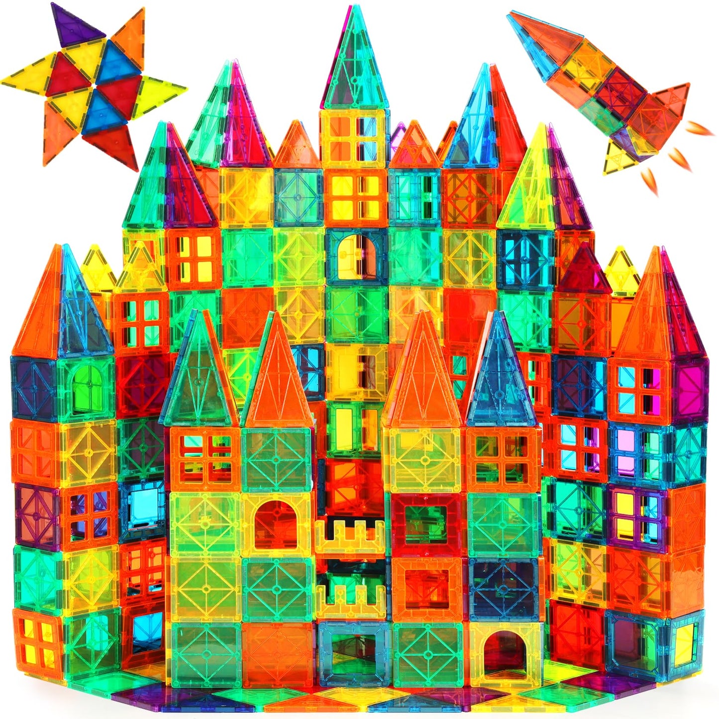 110-teiliges Magnetbaustein-Set, 110-tlg