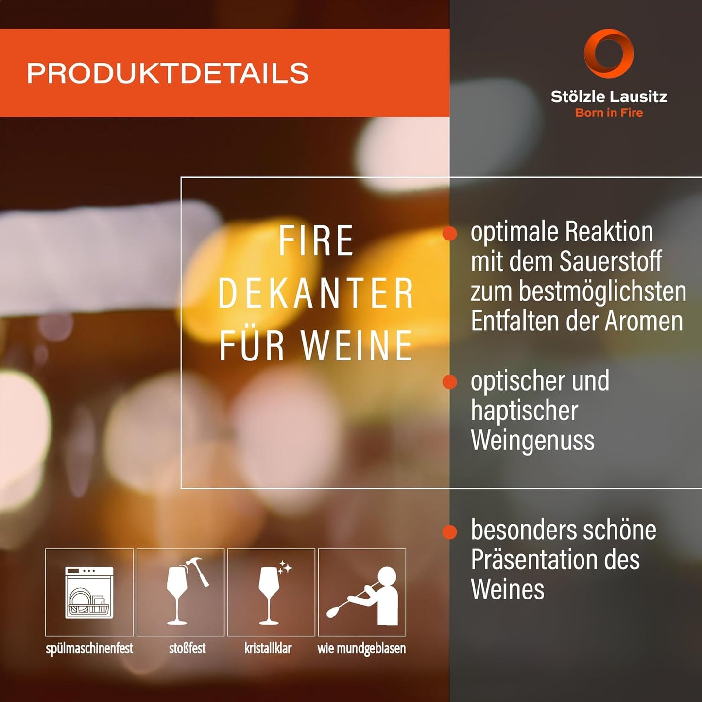 Weindekanter - Fire Vulkanos, 750 ml