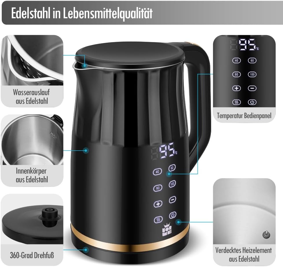 Wasserkocher FKG-3017 mit Temperatureinstellung