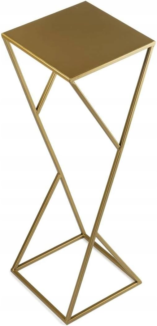 Blumenständer Metall, 70 cm Gold