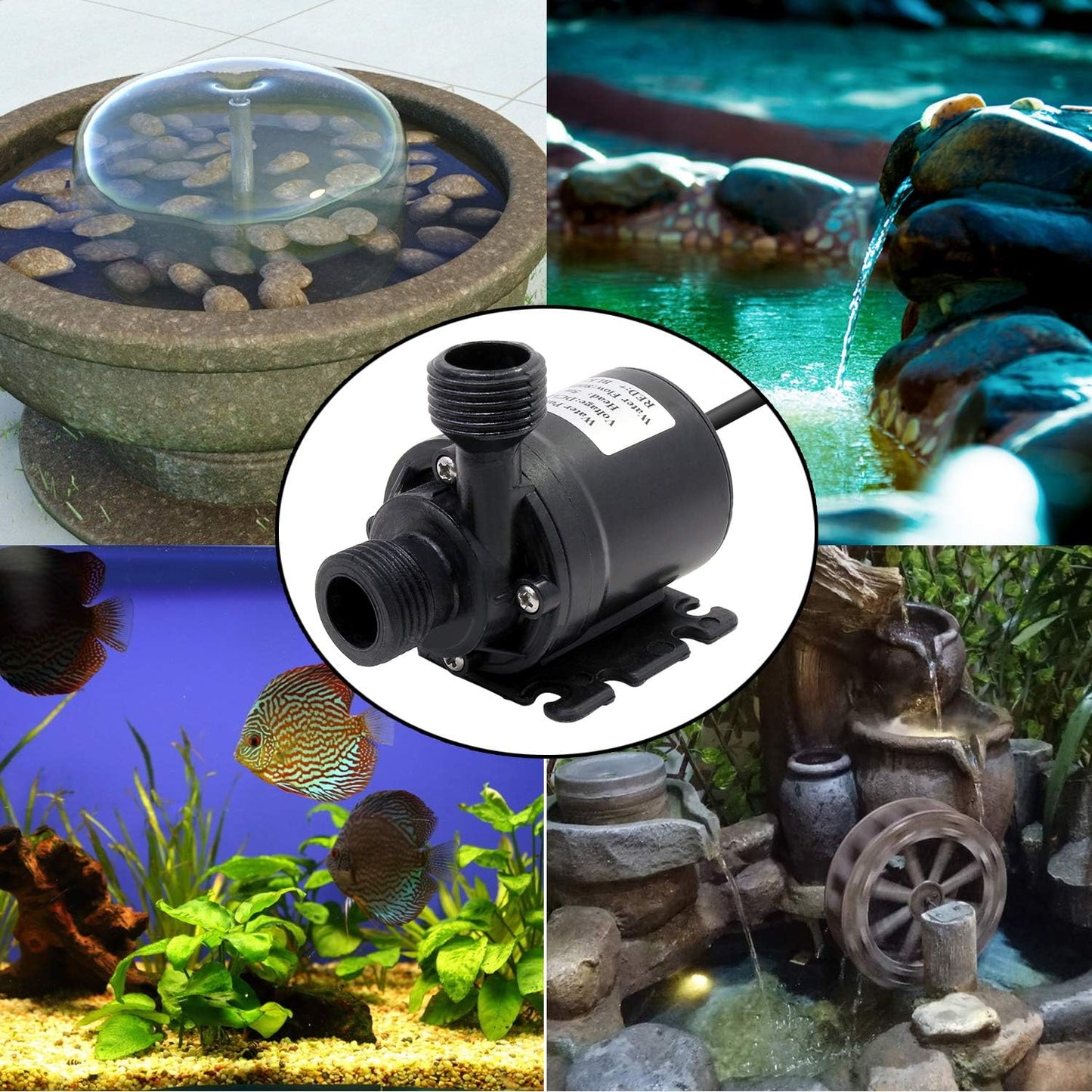 Mini Wasserpumpe DC, Zirkulator, tauchfähig