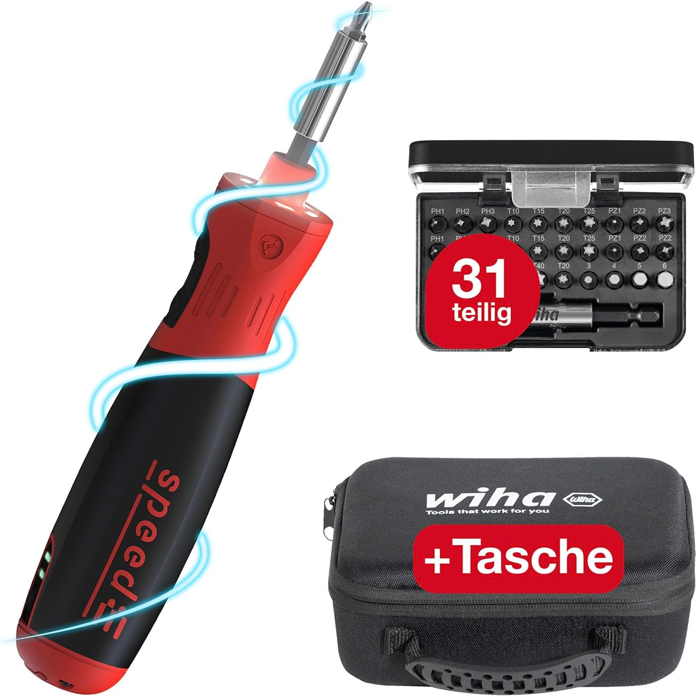 31-teiliges Schraubendreher Set: SpeedE PocketDrive