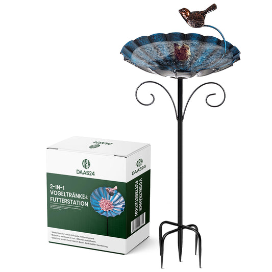 2-in-1 Vogeltränke & Futterstation, frostsicher