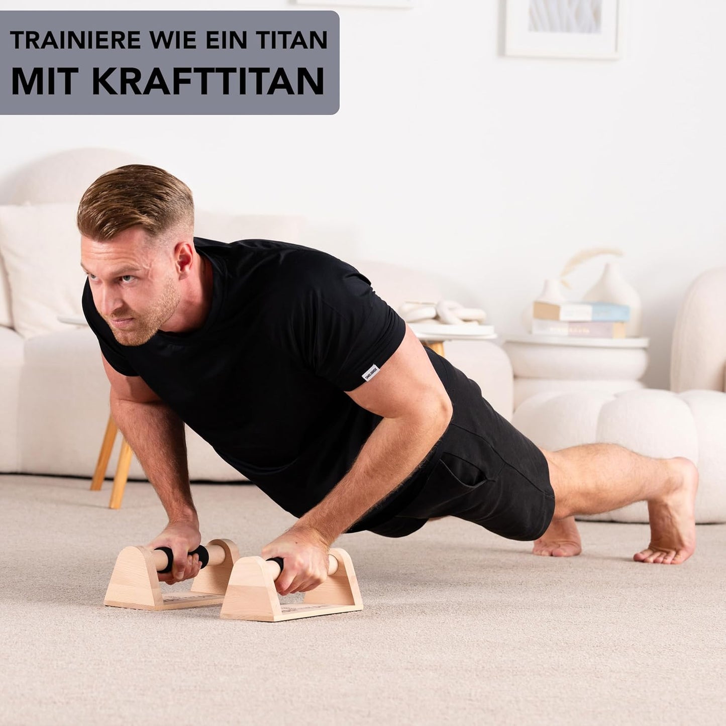 Ergonomische Liegestützgriffe rutschfest