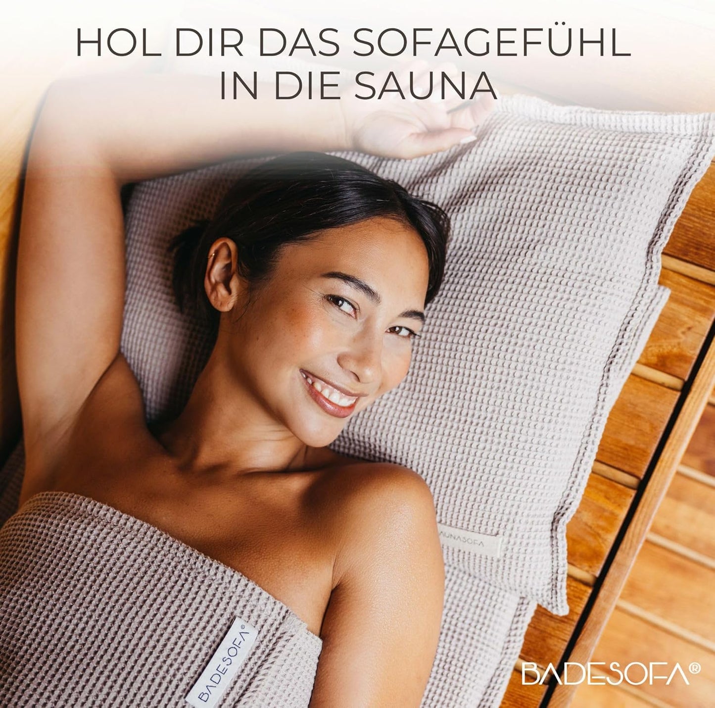 Hitzebeständiges Saunakissen, Saunakissen / Anthrazit