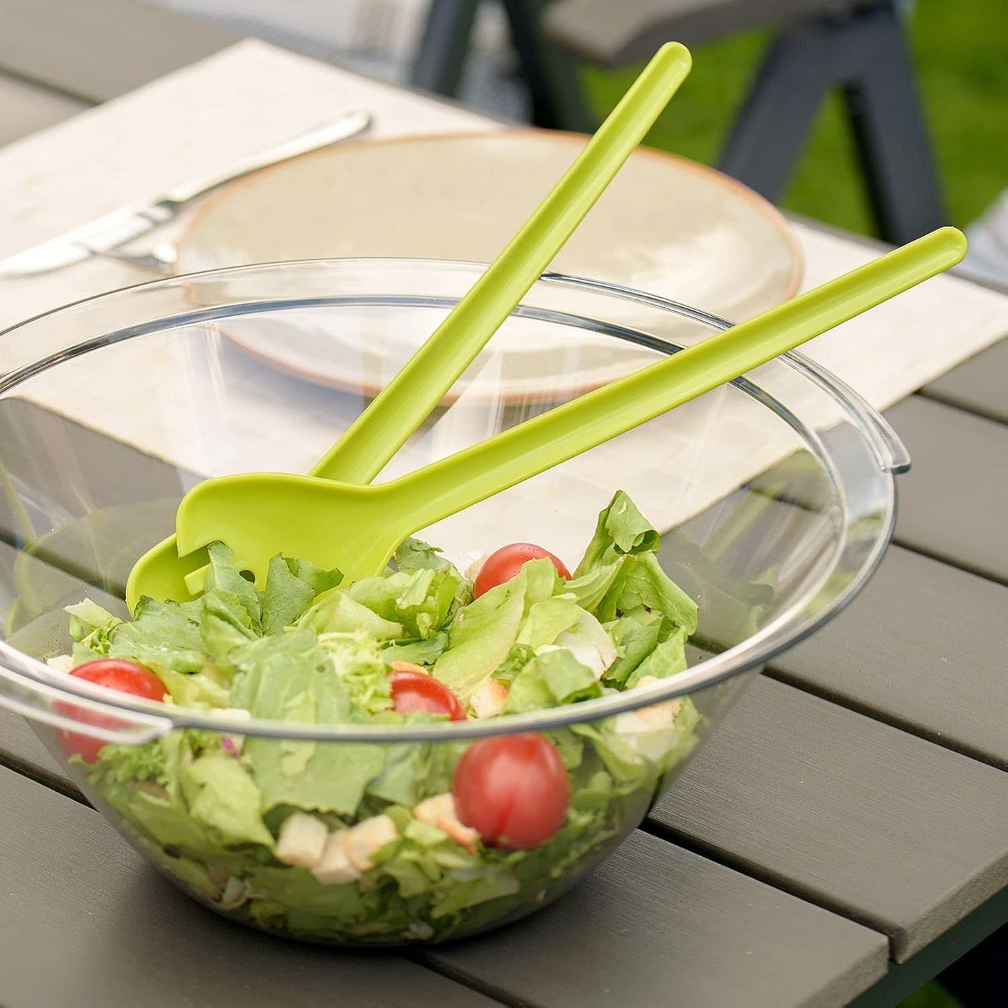4-teiliges Salat-Set mit Schleuder und Dressingshaker