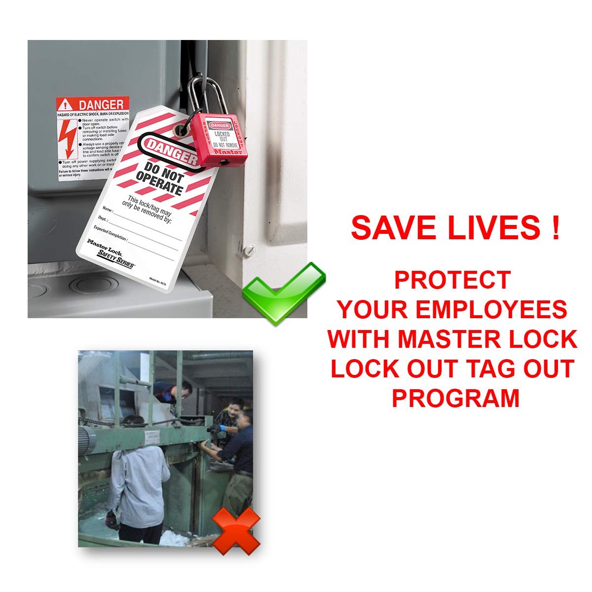 Lockout Tagout Vorhängeschloss-Station 1482B, 49.2 cm x 35.4 cm x 7.9 cm