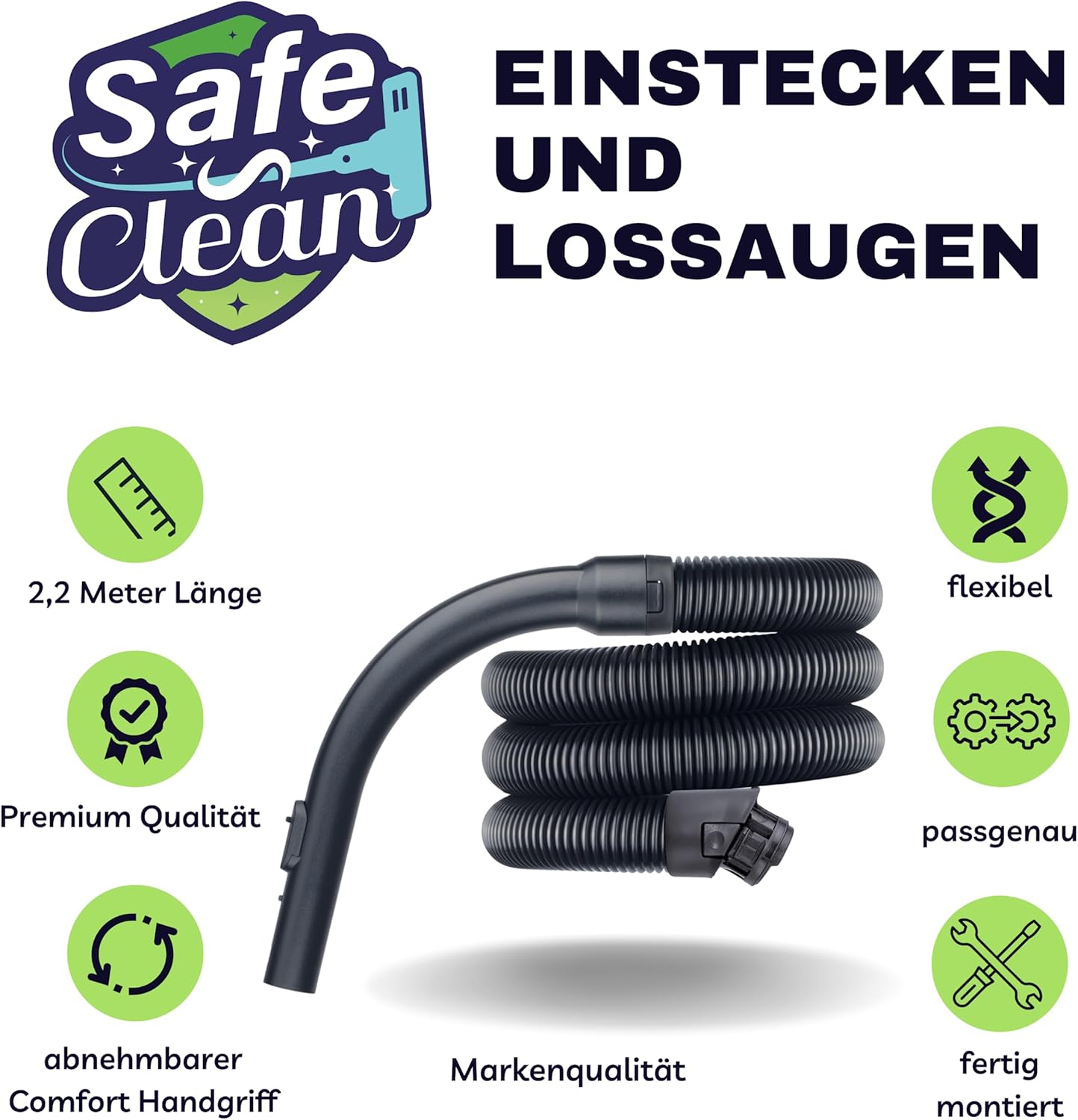 Staubsaugerschlauch, Premium 2,2m