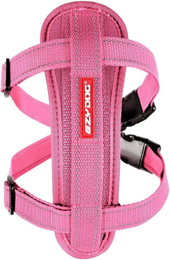 Hundegeschirr Auto mit Sicherheitsgurt, reflektierend, Small, rose