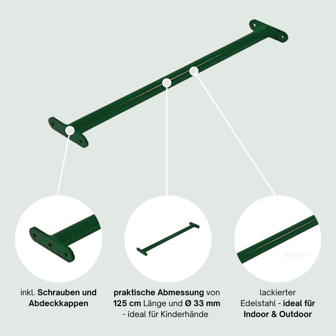 Turnstange, Grün 125 cm (1er Pack)