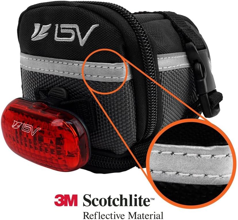 Velo-Satteltasche mit Riemenbefestigung, L
