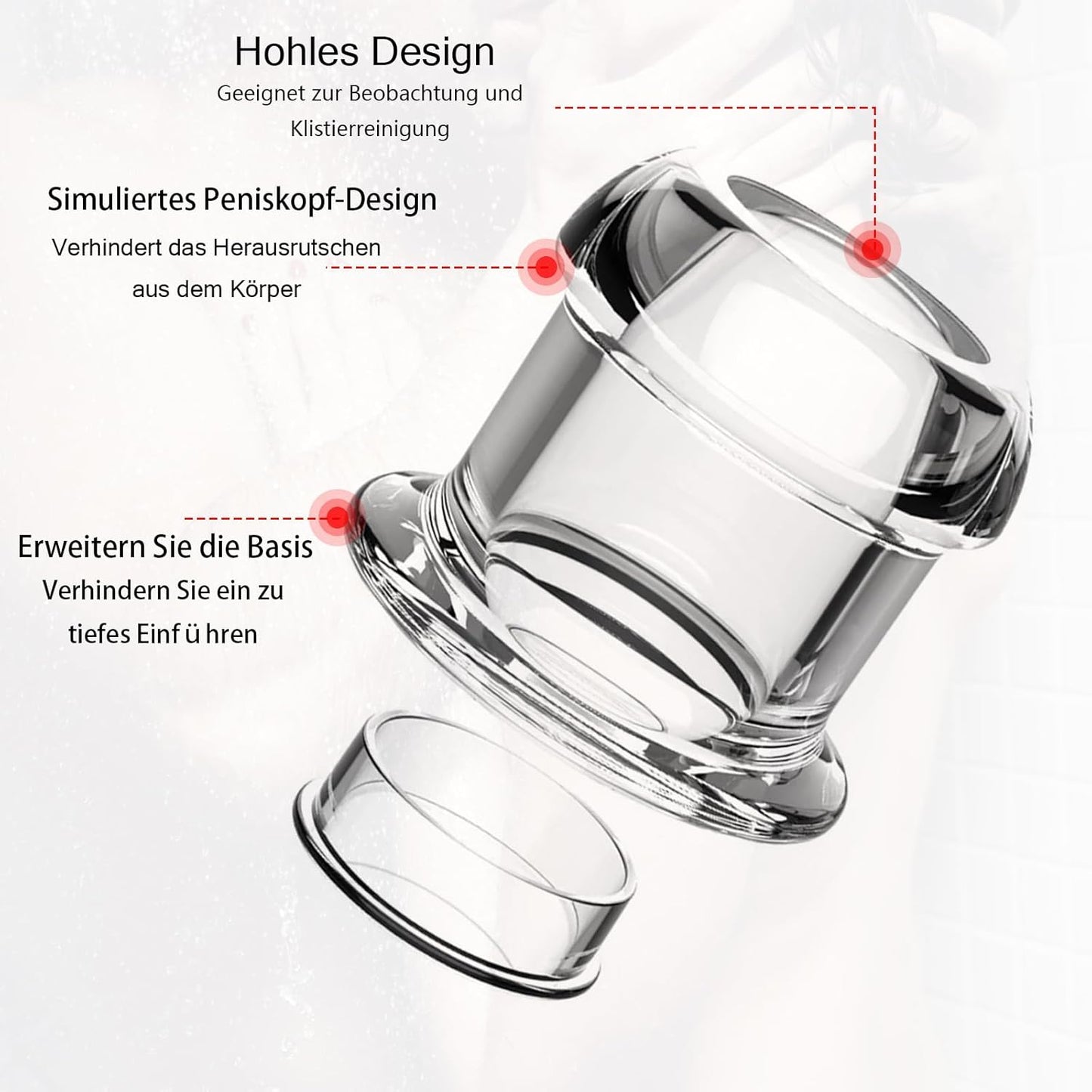 Analplugset mit Tunnel-Design, S+m+l+xl